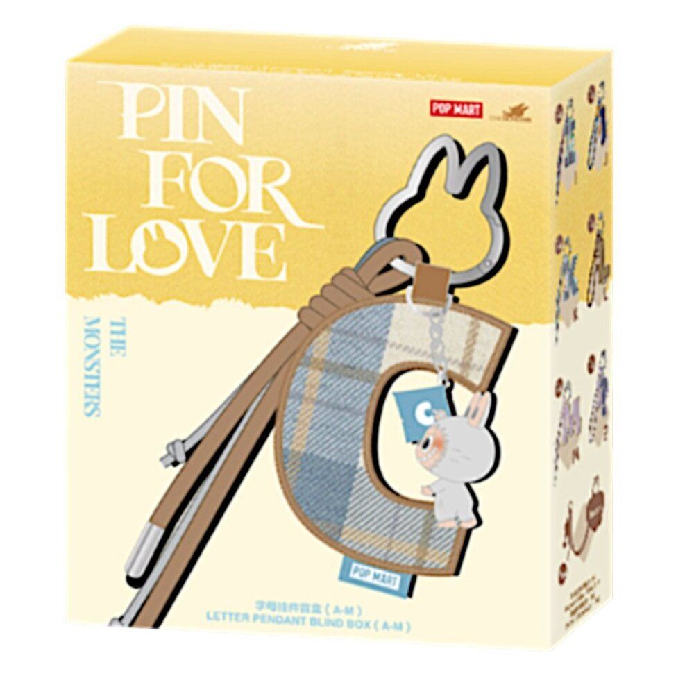 Labubu Pop Mart    Pin for Love A-M  (11 Blind Boxes Total/Open Case)
